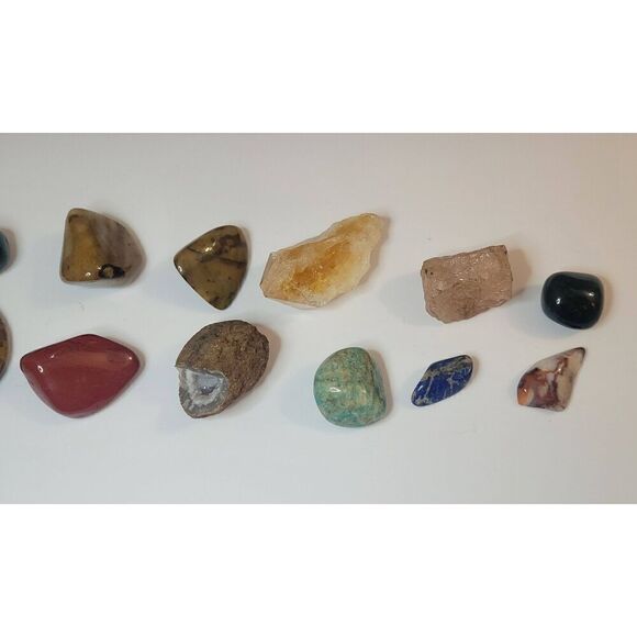 Natural Polished Crystals Bundle Gem Stones Lapis, agate, quartz, turquoise, geo - Picture 3 of 4